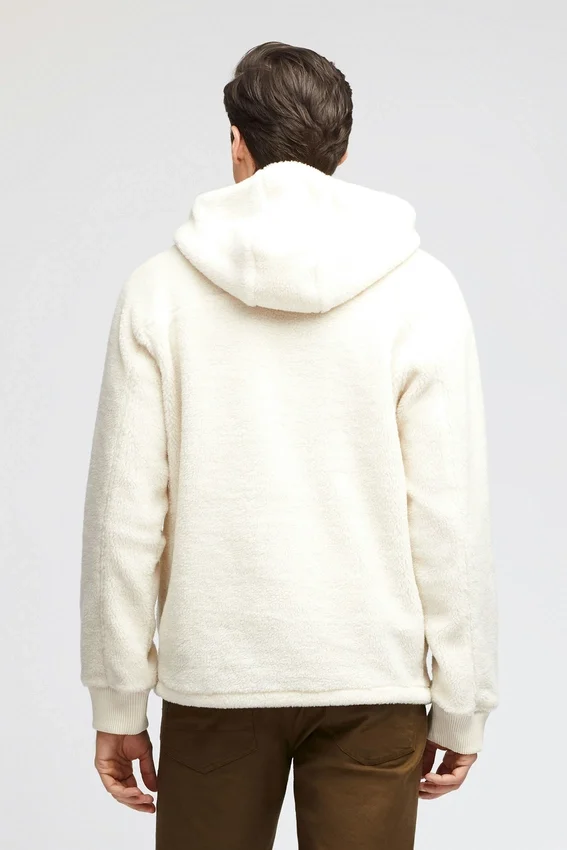 Sherpa-hoodie med halv dragkedja för herr Sherpa-hoodie med halv dragkedja för herr