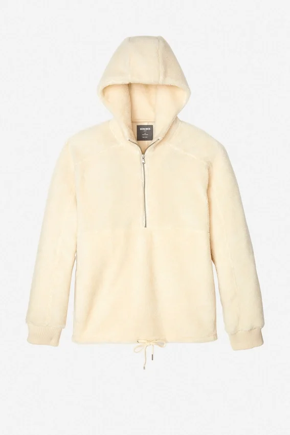 Sherpa-hoodie med halv dragkedja för herr Sherpa-hoodie med halv dragkedja för herr