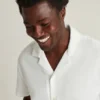 Skjorta med avslappnad passform och campkrage