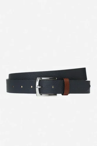 Skärp i pebble grain-läder