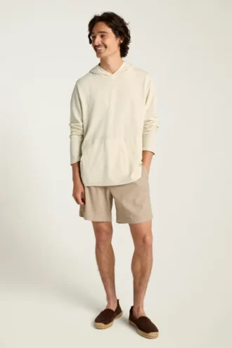 Solblekt hoodie för män