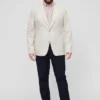 Stretchbomullsblazer i stora storlekar