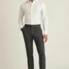 Stretchiga dressbyxor i ull för herr