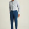 Stretchiga dressbyxor i ull för herr