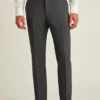 Stretchiga dressbyxor i ull för herr