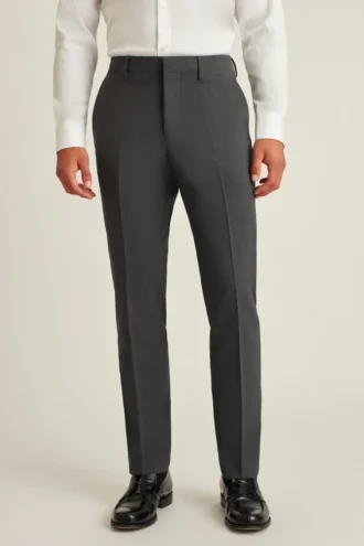 Stretchiga dressbyxor i ull för herr
