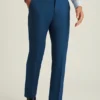 Stretchiga dressbyxor i ull för herr