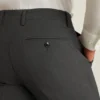 Stretchiga dressbyxor i ull för herr