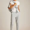 Stretchiga sweatpants i frotté