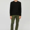 Strukturerad sweatshirt med rund hals Strukturerad sweatshirt med rund hals