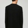 Strukturerad sweatshirt med rund hals Strukturerad sweatshirt med rund hals