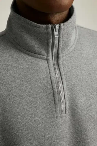 Supermjuk fleece med halv dragkedja