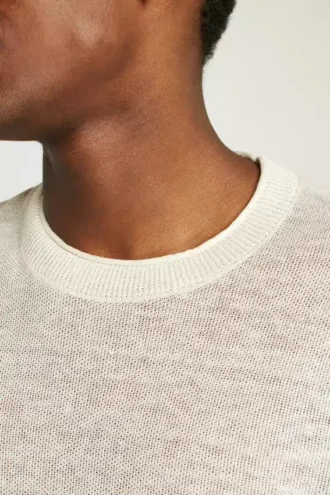 T-shirt i italienskt linne för män