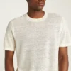 T-shirt i italienskt linne för män T-shirt i italienskt linne för män