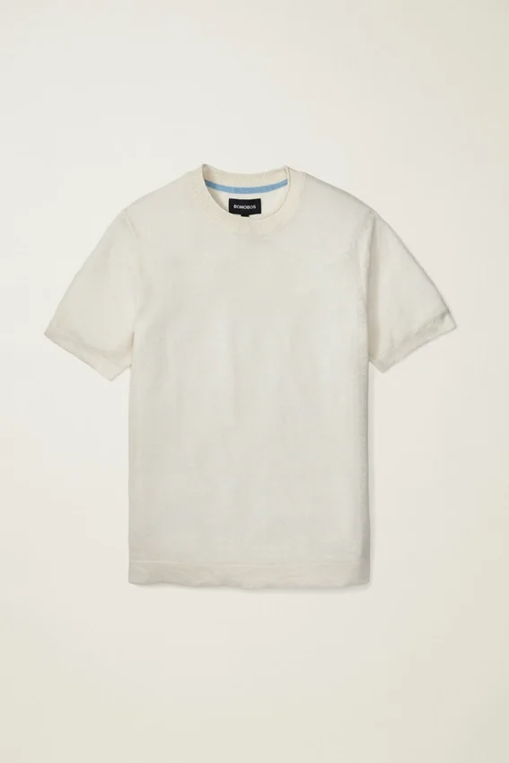 T-shirt i italienskt linne för män T-shirt i italienskt linne för män