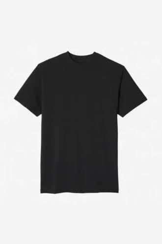 T-shirt i superfint piqué med hög hals