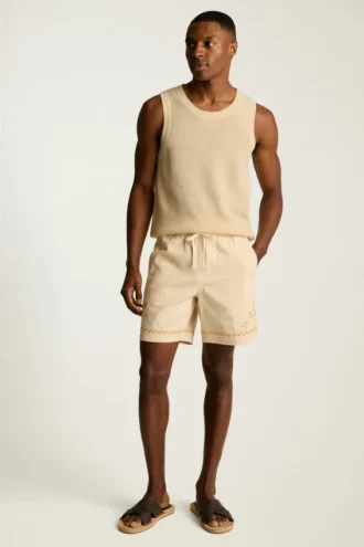 Tanktop i bomullsmesh