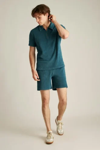 Terry Zip Polo