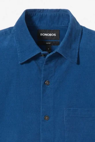 The Cord Shirt – Klassisk herrskjorta i corduroy i stora storlekar