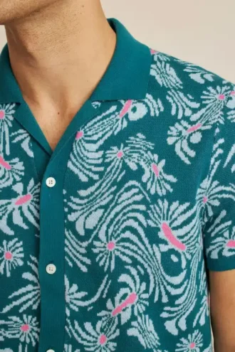 Trippy Floral Cabana-polotröja