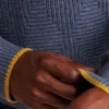Tröja med rund hals och diamantmönster Tröja med rund hals och diamantmönster