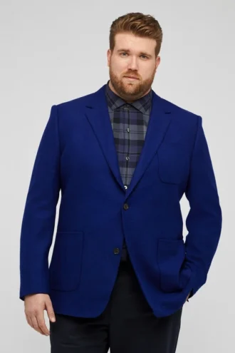 Unconstructed blazer i brittisk ull