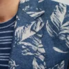 Unconstructed blazer med blommönster