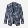 Unconstructed blazer med blommönster