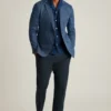 Unconstructed italiensk linneblazer