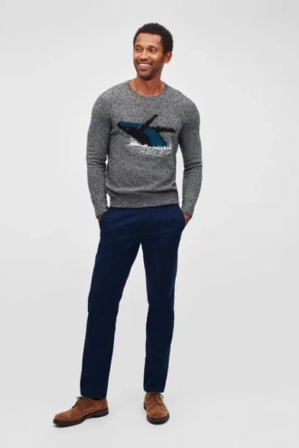 Whale tröja med rund hals