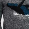 Whale tröja med rund hals